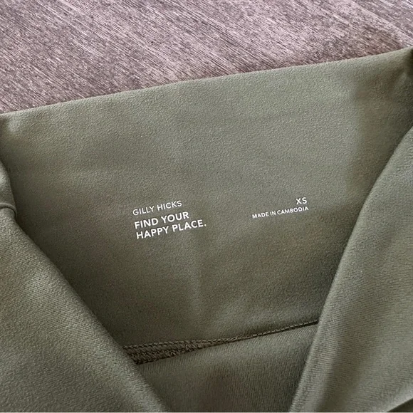 Sage Green Gilly Hicks V Cut Athletic Shorts - Picture 3 of 3